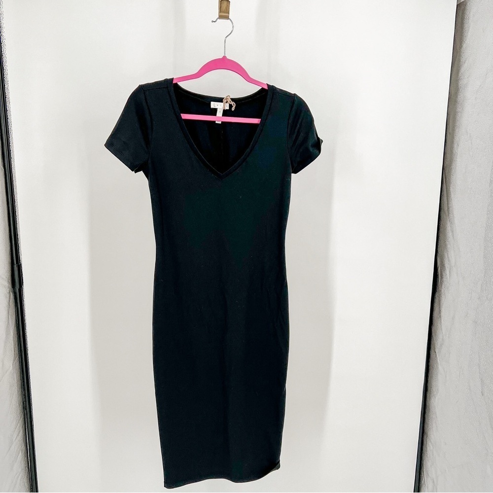 Leith Black Bodycon dress